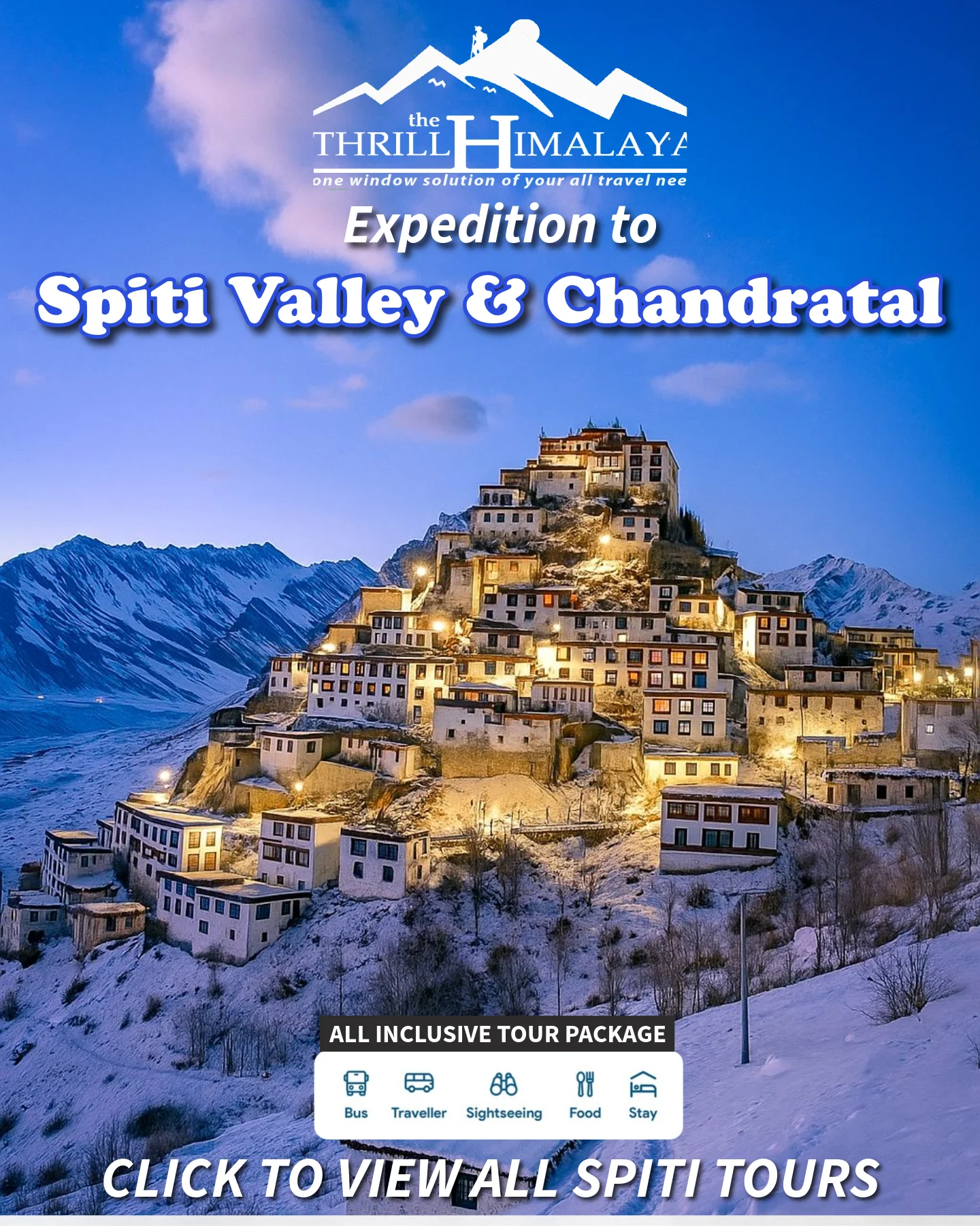 Spiti Valley Winter Tour Package